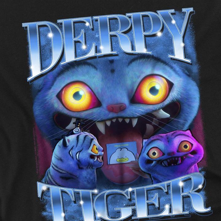 Immagine prodotto K-Pop Demon Hunters Maglietta Oversize Derpy Tigre Donna (XXL)