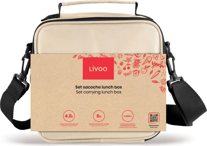 Actual product image Livoo Set carrying lunch box