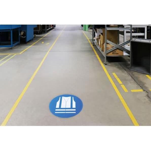 Tarifold, Sicherheitskennzeichnung, Sicherheitspiktogramm Warnweste tragen selbstklebend 430x375mm