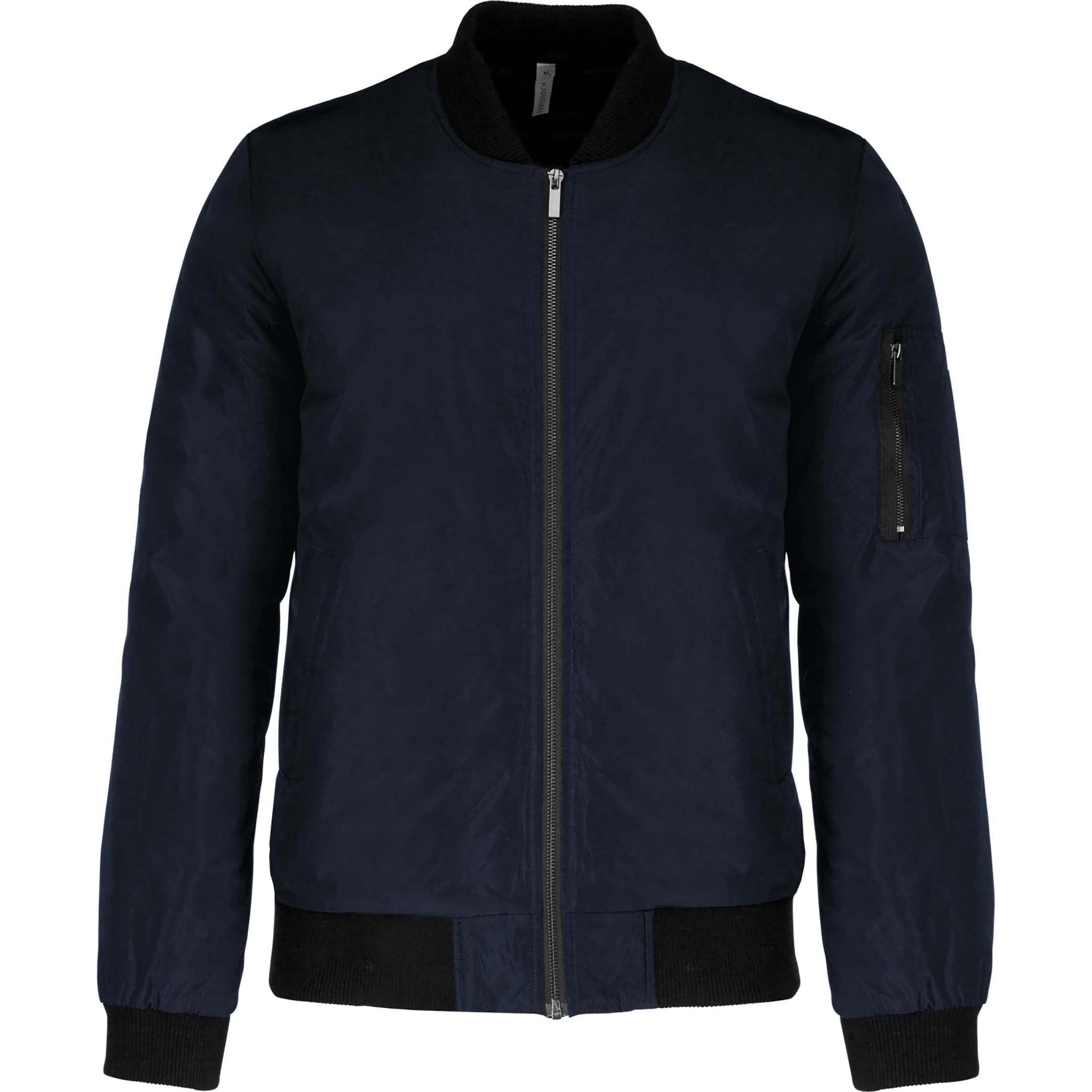 Kariban, Herren, Jacke, Bomber (XL), Blau, XL