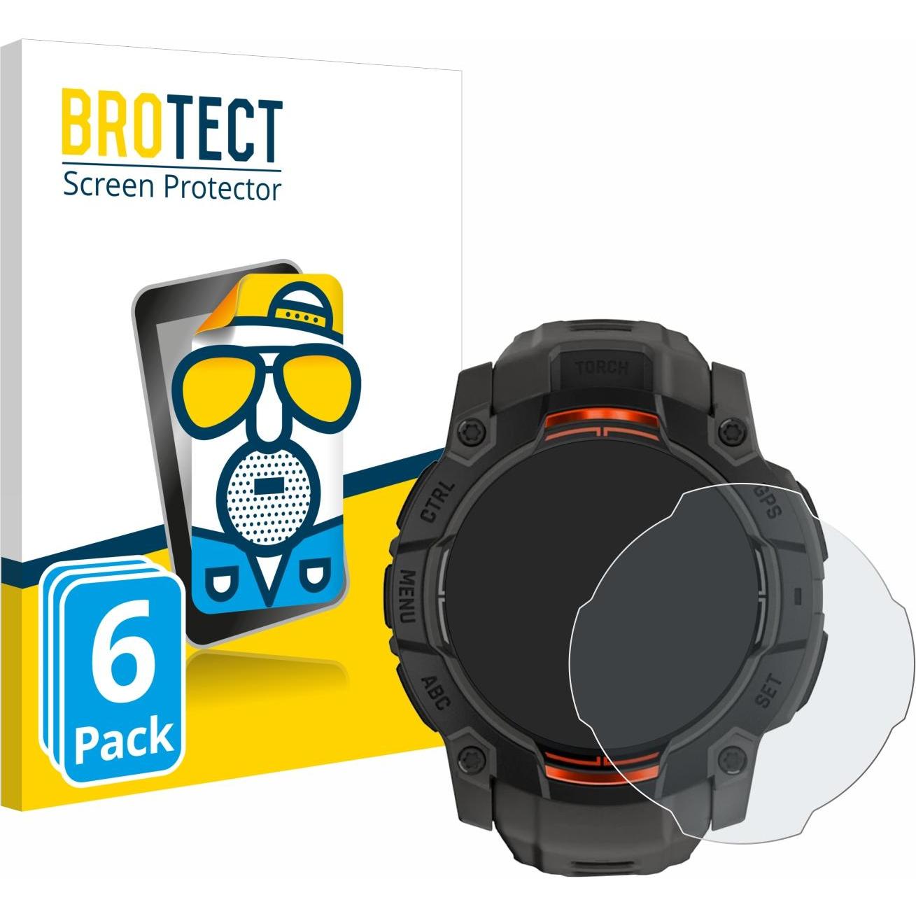 BROTECT Entspiegelungsfolie Displayschutz Displayschutzfolie Folie Matt, Smartwatch Schutzfolie, Grau