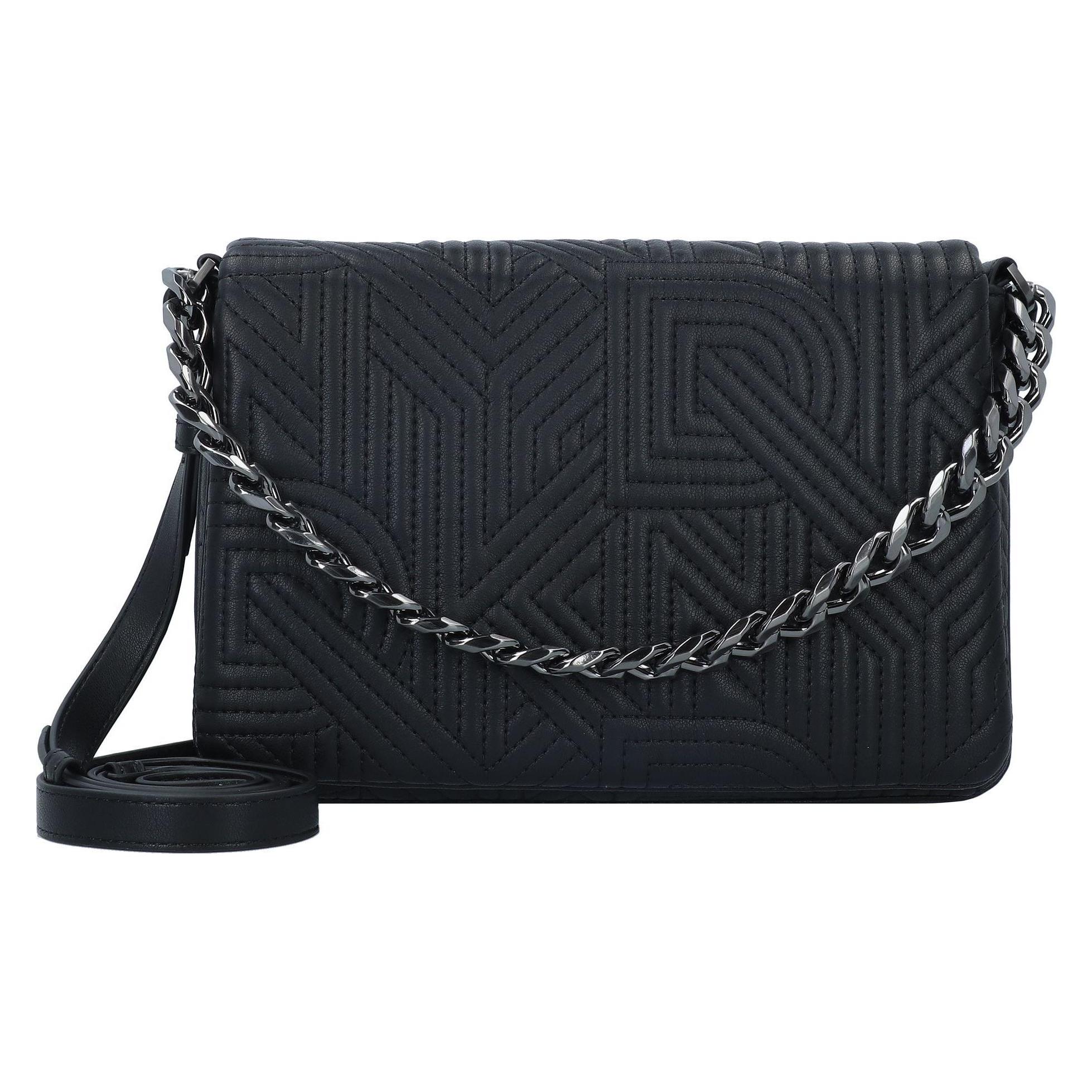 Dkny, Damen, Handtasche, Desiree Schultertasche 24 Cm, Grau, Schwarz