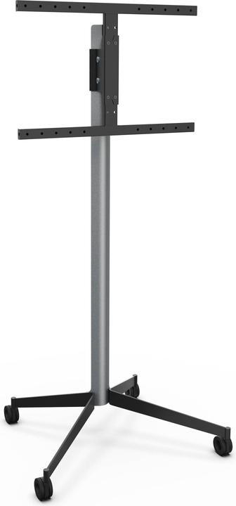 Actual product image Erard KANA 1600XXL mobile TV stand 40-80 inch, silver / black (50 kg, 40" - 80")