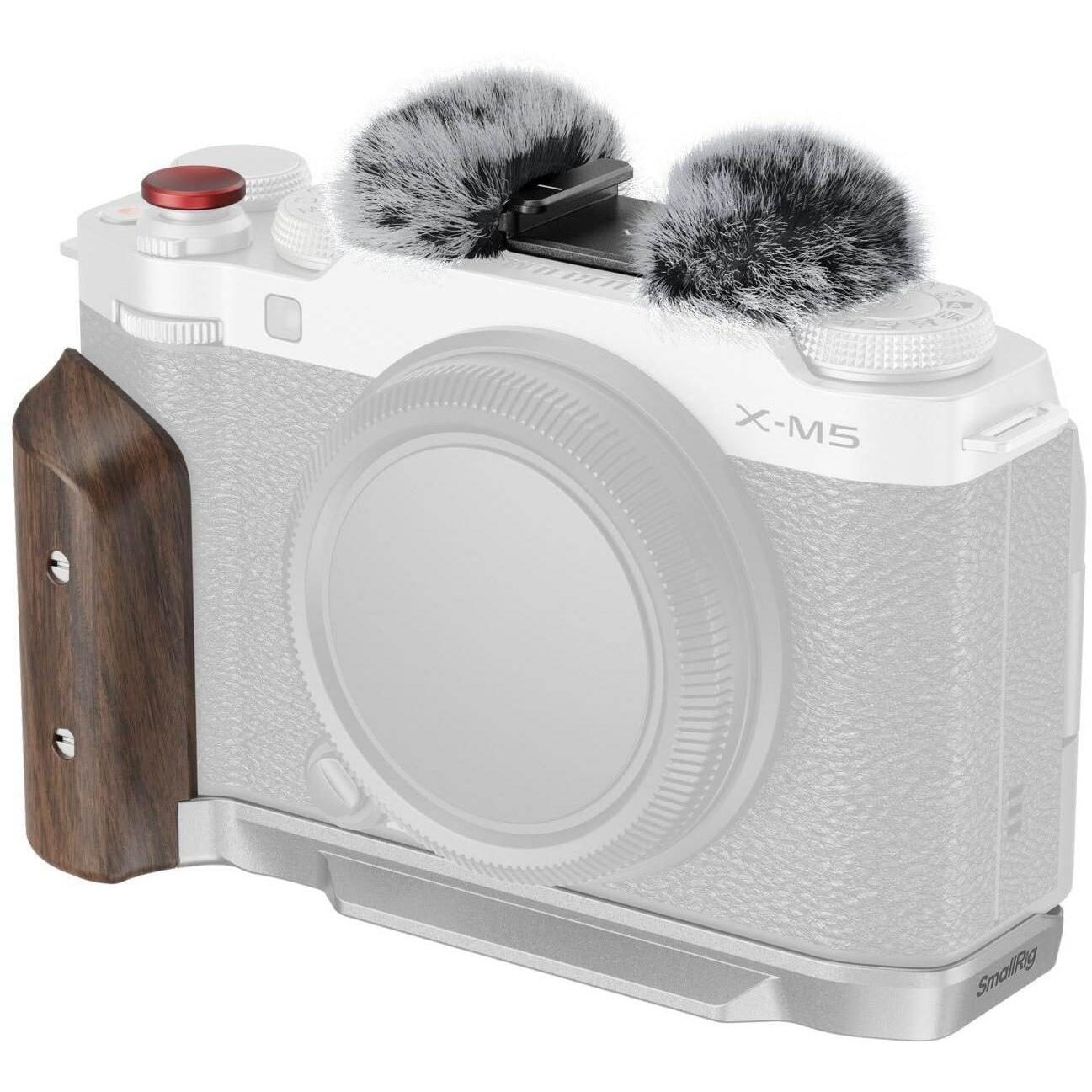 SmallRig L-Winkel mit Holzgriff für X-M5, Accessori video, Argento