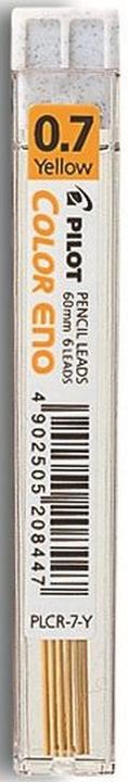 Actual product image Pilot Refills Color Eno 0,7mm yellow 6pcs. (6 Piece, Yellow, 0.70 mm)