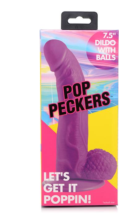 Produktbild Pop Peckers Poppin Dildo 19 cm - Purple