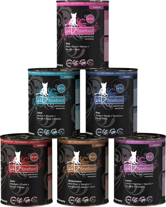 Image du produit Catz Finefood Nourriture humide pour chats (Adulte, 6 pcs, 400 g)