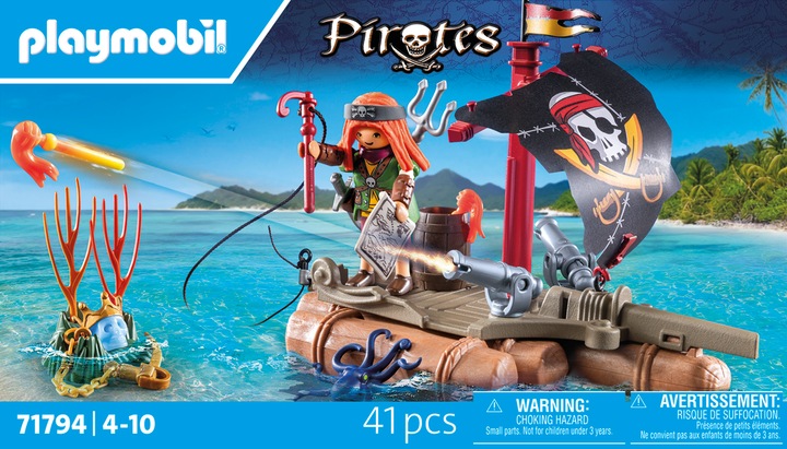 Productafbeelding Playmobil Een schat vinden op een piratenvlot (71794, Playmobil Piraten)