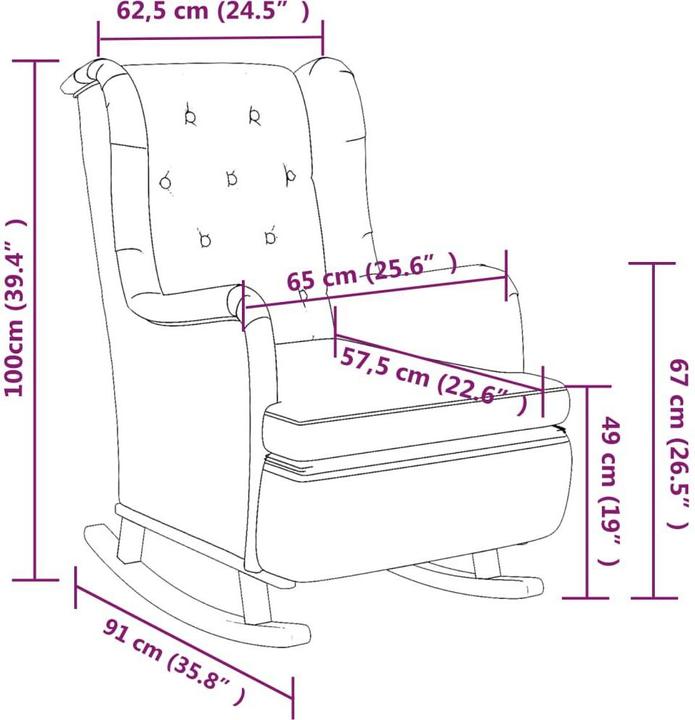 Actual product image vidaXL Sessel