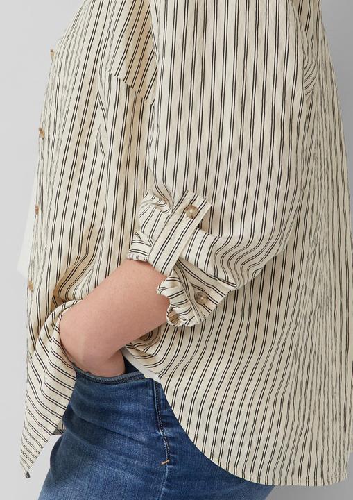 Produktbild s.Oliver Strukturierte Viskosemix-Bluse mit Turn-up (48)