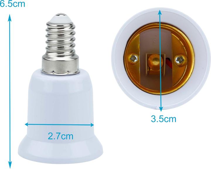 Image du produit Intirilife Adaptateur de culot d'ampoule E14 vers E27