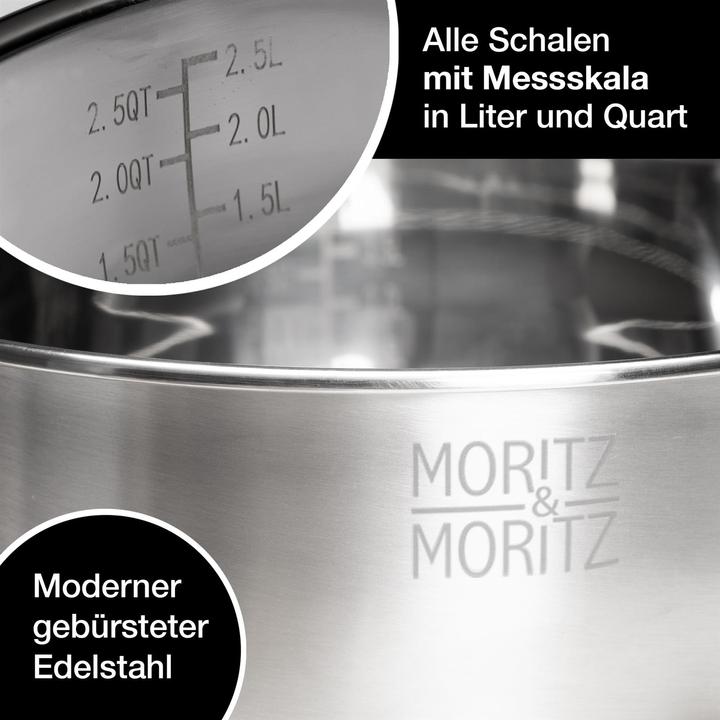 Immagine prodotto Moritz & Moritz Set di ciotole in acciaio inox (6 x)