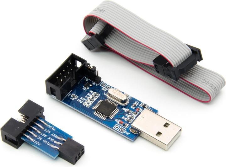 Produktbild Purecrea USBasp AVR Programmer USB ISP mit Adapter Stecker