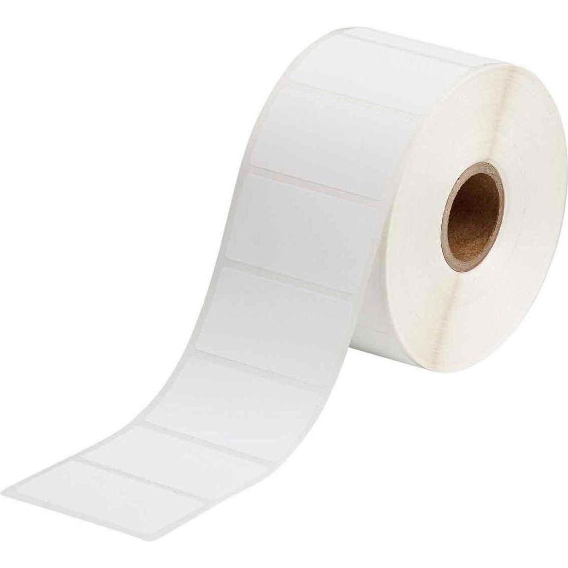 Brady, Etiketten, THT-156-490-1.5-SC, FreezerBondz, Polyester, Weiss, 48.26 x 25.40 mm, permanent, 25mm Kern (1