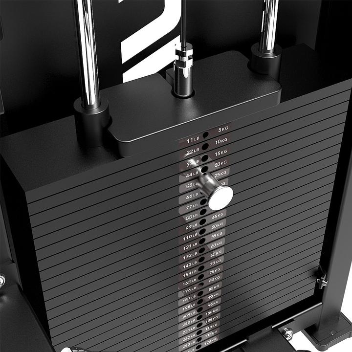 Image du produit Tunturi Platinum Dual Back/Abdominal Combo Appareil pour abdominaux et dos avec empilement de poids