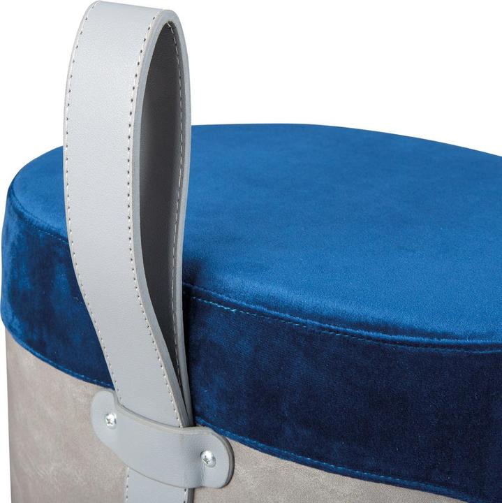 Produktbild Inter Link Hocker Viviane Samt blau