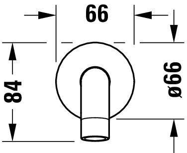 Produktbild Duravit Wanneneinlauf No 1 DN 15 Ausldg 198mm m rd. Rosette chrom