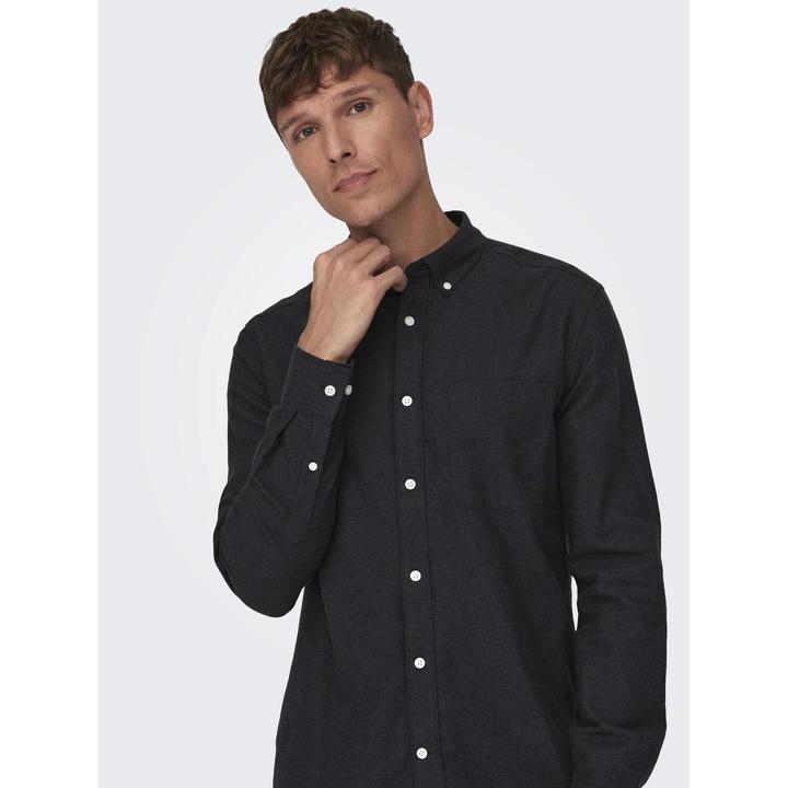 Produktbild Only & Sons Einfarbiges Langarmhemd (XS)