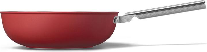 Actual product image Smeg CKFW3001RDM Wok Ø 30cm, red (30 cm, Wok, Aluminium, Stainless steel)