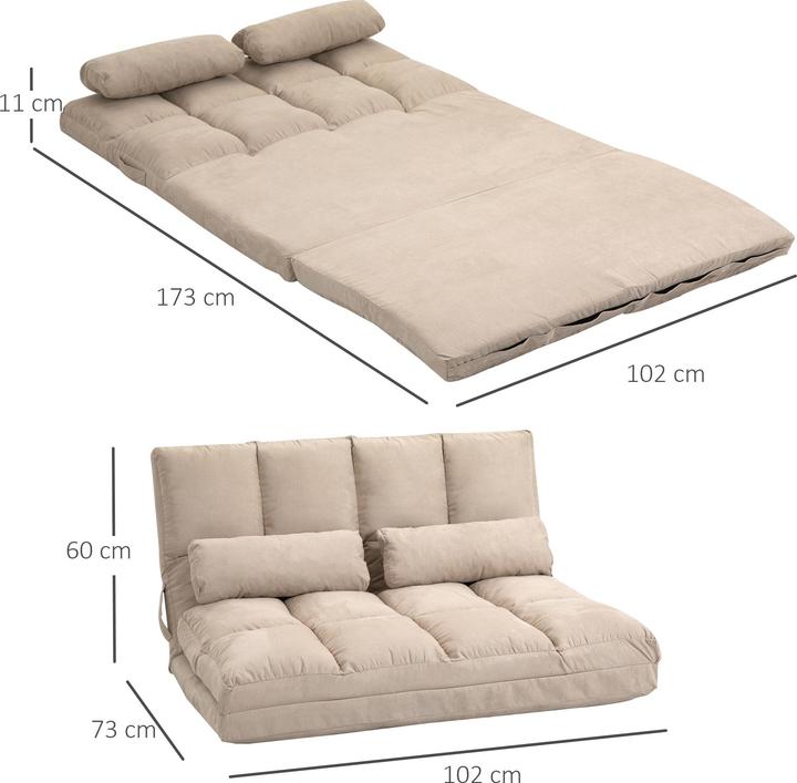 Actual product image Homcom Bodensofa (2 person sofa)