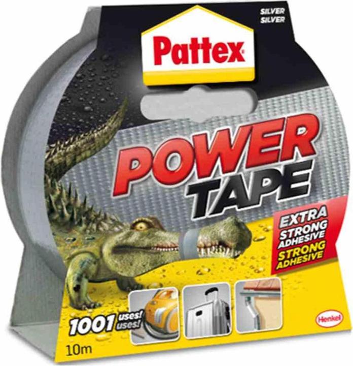 Image du produit Pattex Bande tissée Power-Tape gris argenté Longueur 50 m Largeur 50 mm (50 mm)
