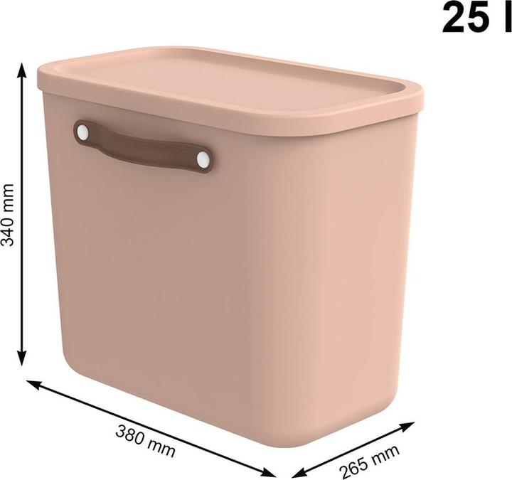 Rotho Aufbewahrungsbox Maloja 25 l, Meadow Rose (25 l)