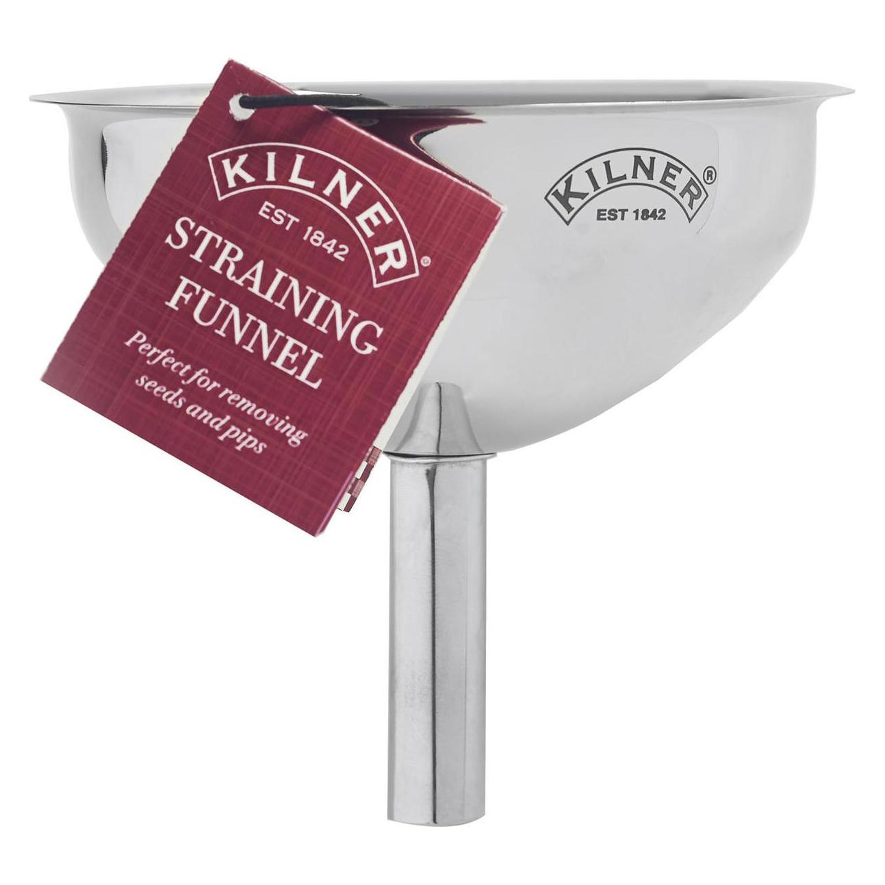 Kilner 25, 411 Roestvrijstalen Zeef Trechter, Zilver, Pan Deksel, Zilver
