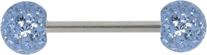 Produktbild Bijouteria Zungenpiercing (Chirurgenstahl, Kristall)