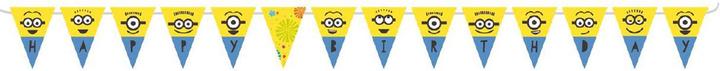Actual product image Amscan Minions Birthday Garland (1 pcs.)