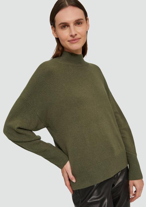 Produktbild S.Oliver Strickpullover Strickpullover im Relaxed Fit mit Stehkragen (38)