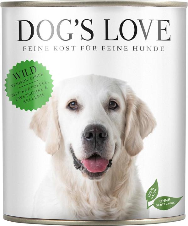 Image du produit Dog's love Gibier adulte, pomme de terre, prunes et céleri (Adulte, 6 pcs, 200 g)