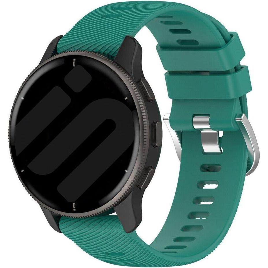 Strap-it Silikonarmband (Silikon, vivoactive 4), Uhrenarmband, Grün