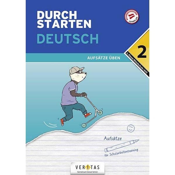 Thumbnail - Durchstarten Deutsch 2. Klasse Mittelschule/AHS Aufsätze üben, Schulbücher von Jutta Hofer