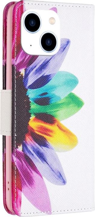 Actual product image Ueli Express iPhone 14 book case case with card holder flower (Apple iPhone 14)