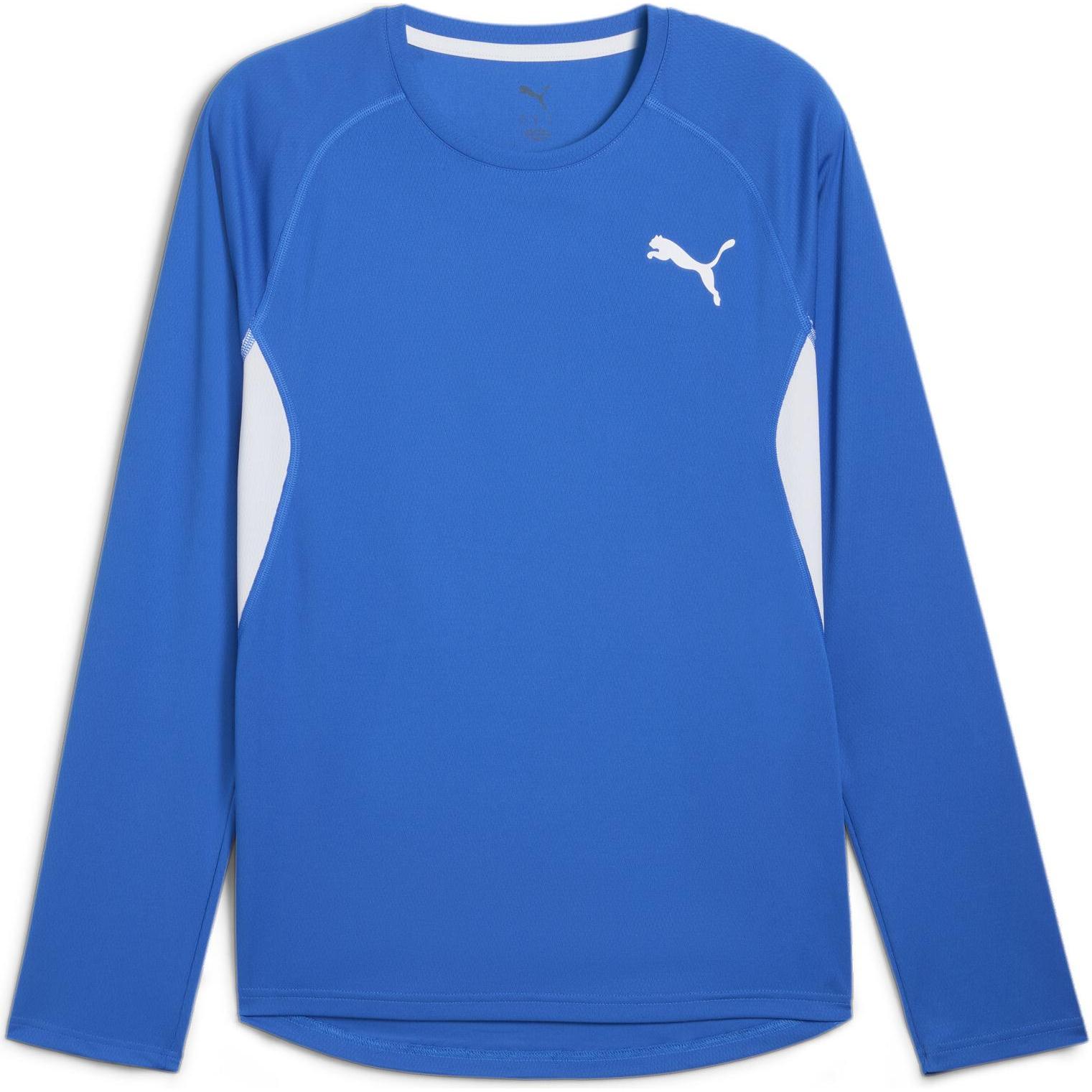 Puma, Herren, Sportshirt, M Cross The Line Ls Tee 3.0 (XL), Blau, XL