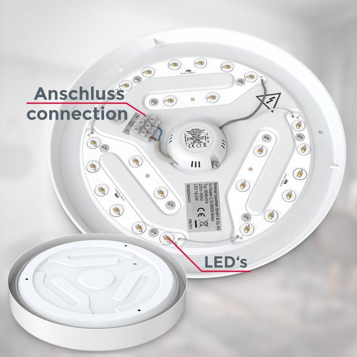 Produktbild B.K.Licht LED Deckenleuchte, weiss, 1xLED/18W (2000 lm)