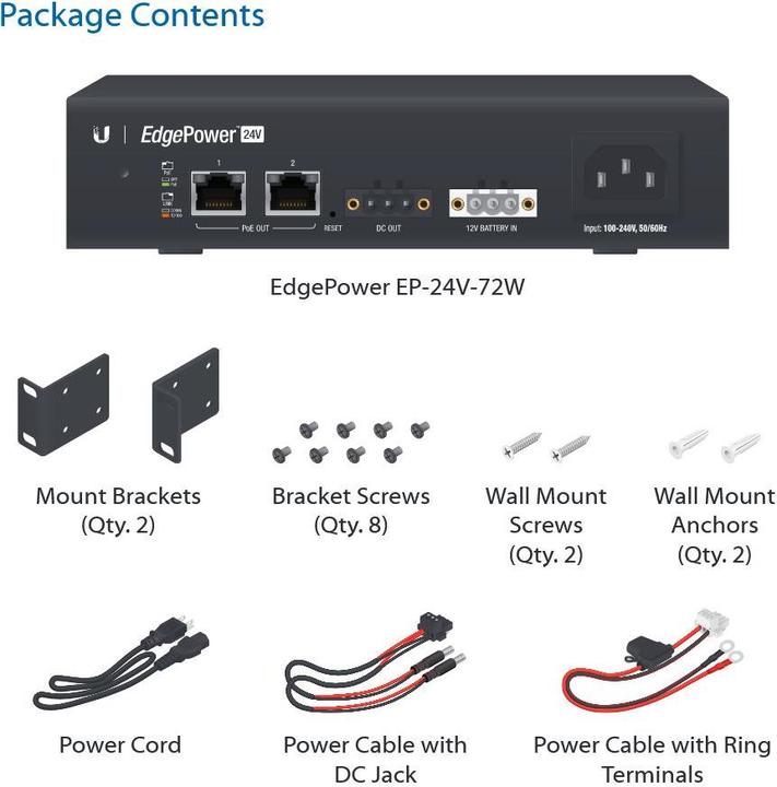 Produktbild Ubiquiti EP-24V-72W: Edgepower 72Watt NT
