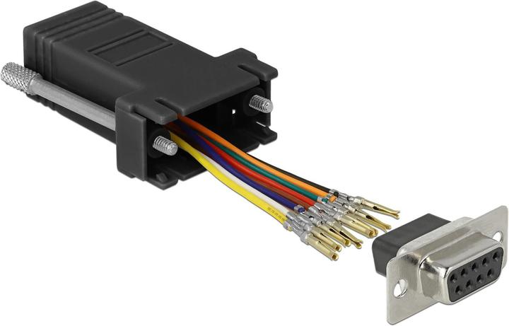 Delock RJ-45 Buchse zu RS232 Buchse Montagesatz (0.05 m)