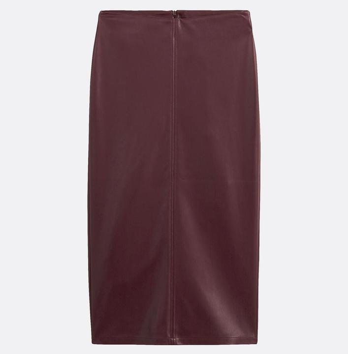 La Redoute Collections Bleistiftrock aus Kunstleder (38)