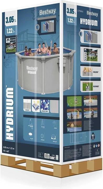 Immagine prodotto Bestway Set piscina rotonda Hydrium - 3,05 m x 1,22 m