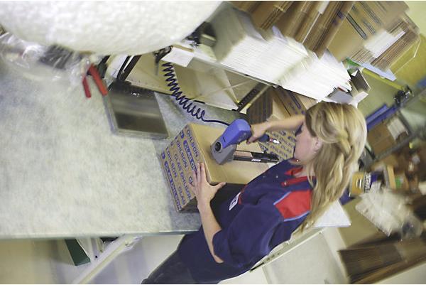 Actual product image Mezger Cardboard closure stapler