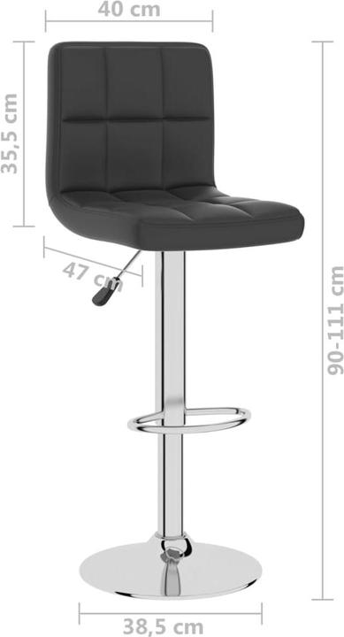Actual product image vidaXL Barhocker