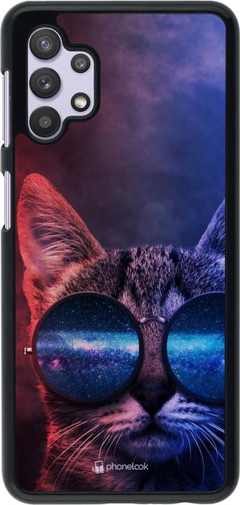 Produktbild PhoneLook Hülle Red Blue Cat Glasses (Samsung Galaxy A32 5G)