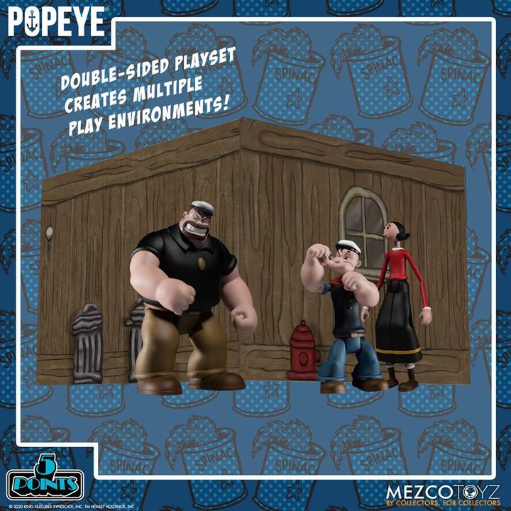 Image du produit Mezco Toys Popeye - 5 Points: Box Set - Deluxe
