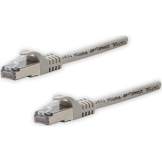 Nenurodyta FTP patchcord, Cat.5e, RJ45 M-5m, shielded, gray, pure copper economy (FTP, CAT5e), Netzwerkkabel