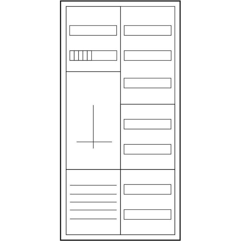 Eaton, Verteilerschrank Zubehör, Zähler-Komplettschrank für 3-Punktbefestigung, ohne Bestückung 193708
