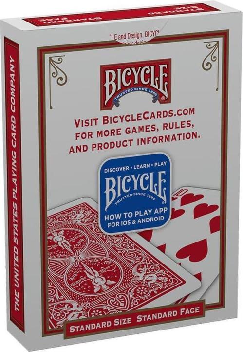 Produktbild Bicycle Blank Face Red Back (Englisch)