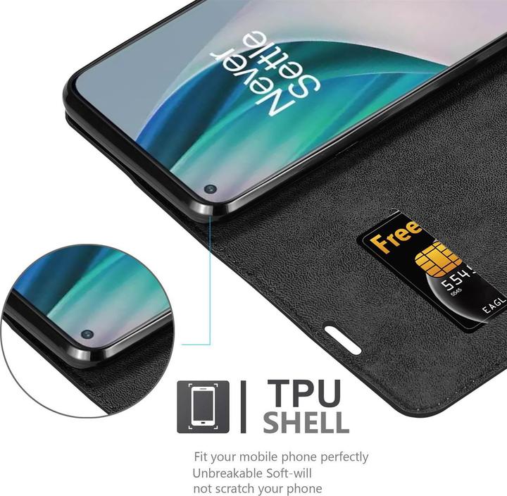 Productafbeelding Cadorabo Boek Onzichtbare Magneethoes (OnePlus Noord N100)
