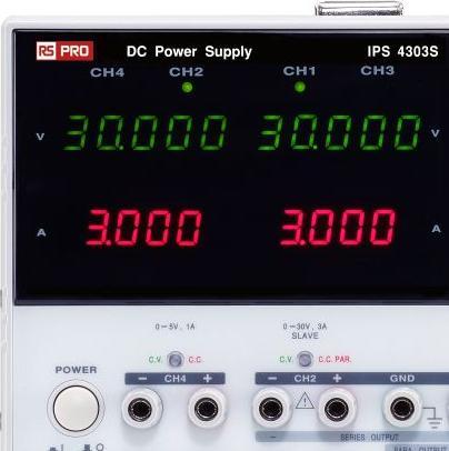 Image du produit RS PRO 4ch,195W programmable linear DC P/S