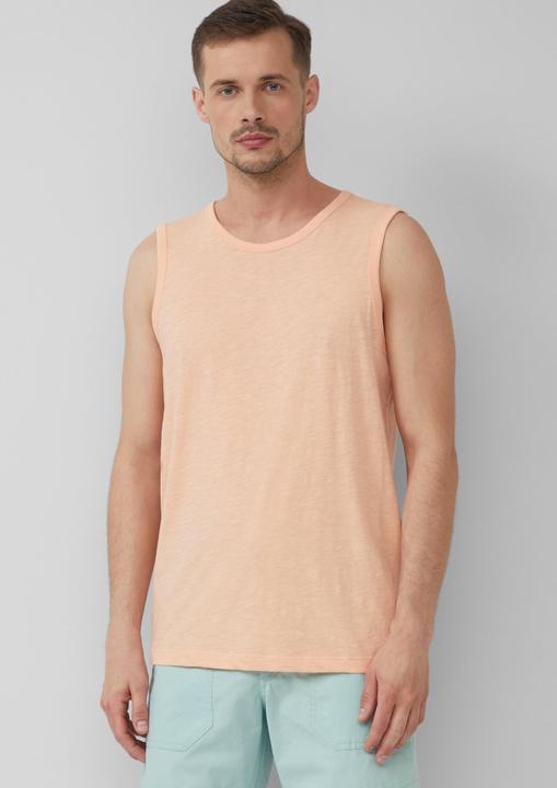Produktbild S.Oliver T-Shirt Baumwoll-Tanktop mit Flammgarnstruktur (M)